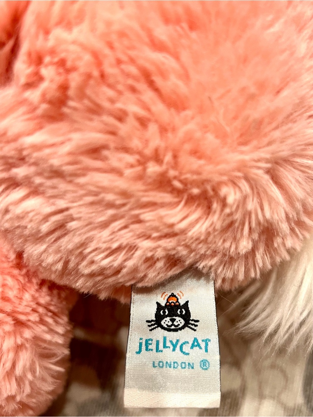 Jellycat Apricot Smudge Bunny Medium Excellent Condition Retired Collectible - Picture 12 of 16
